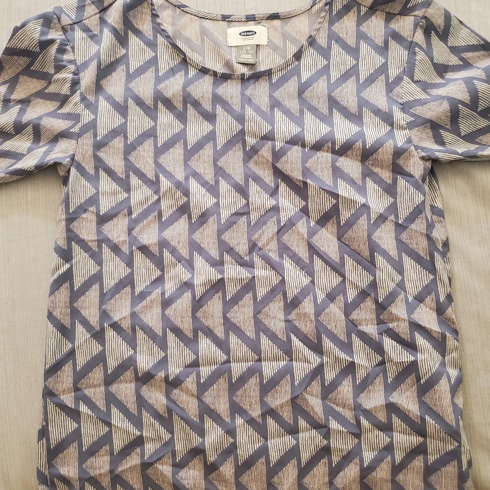 Blue & white Old Navy top